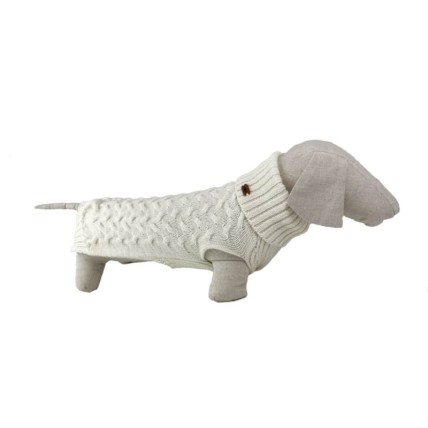 John White dog sweater