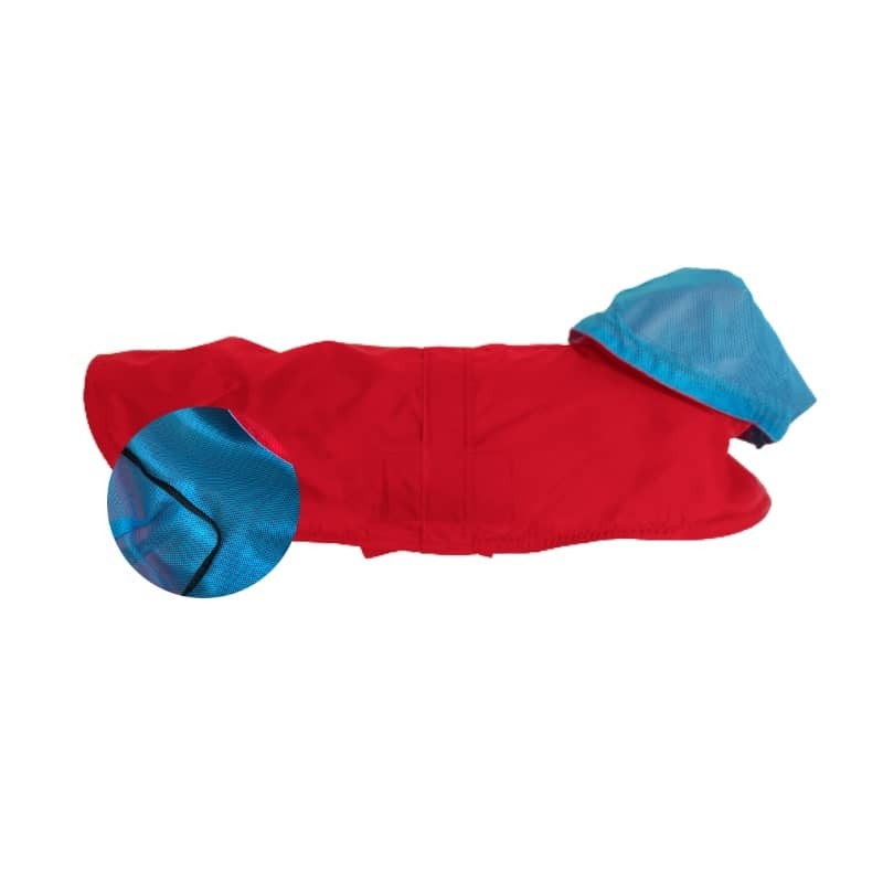 Hunderegenjacken Tintin Air Red