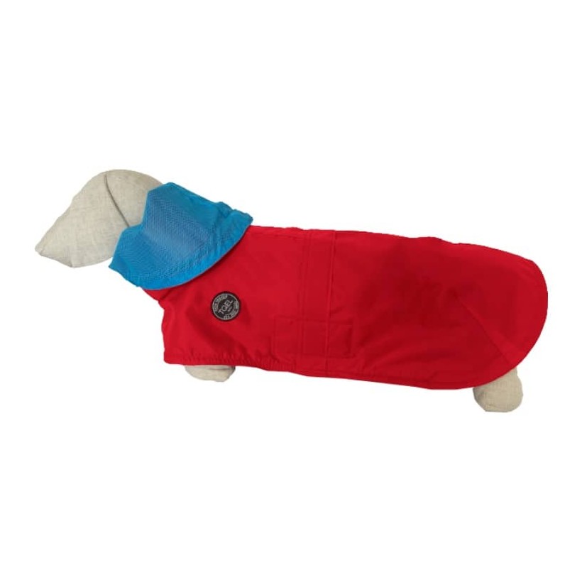 Hunderegenjacken Tintin Air Red - 6