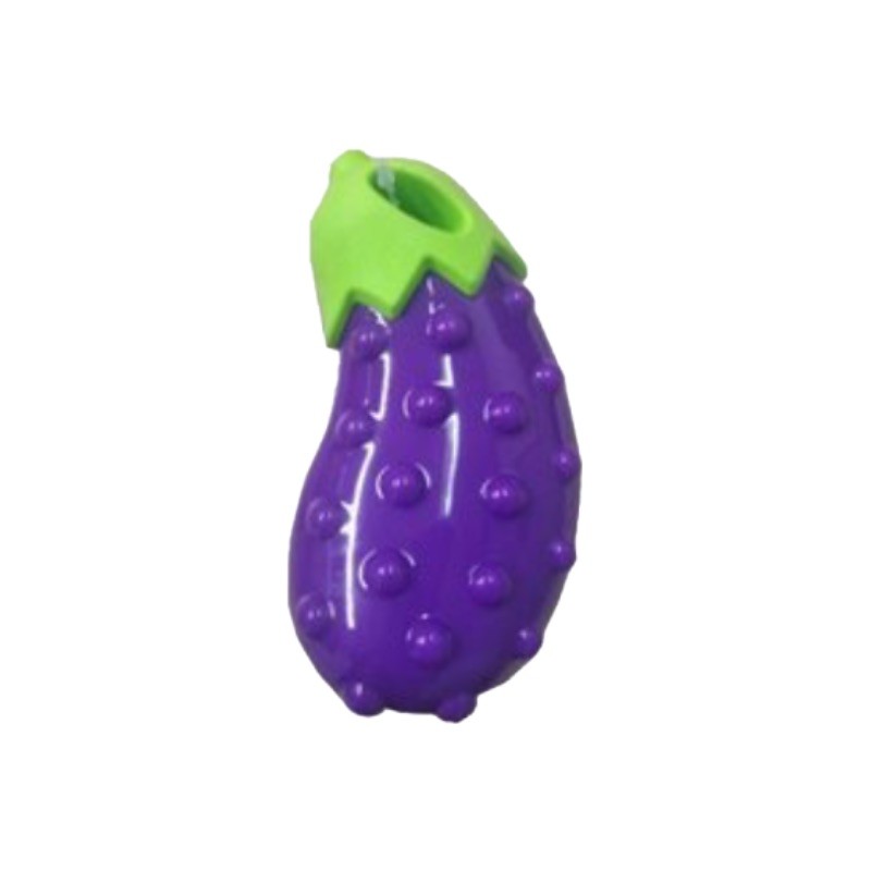 Aubergine Gemüsespielzeug für Hunde - 1