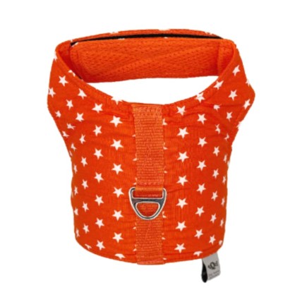 Hundegeschirr Stars Orange für den Sommer