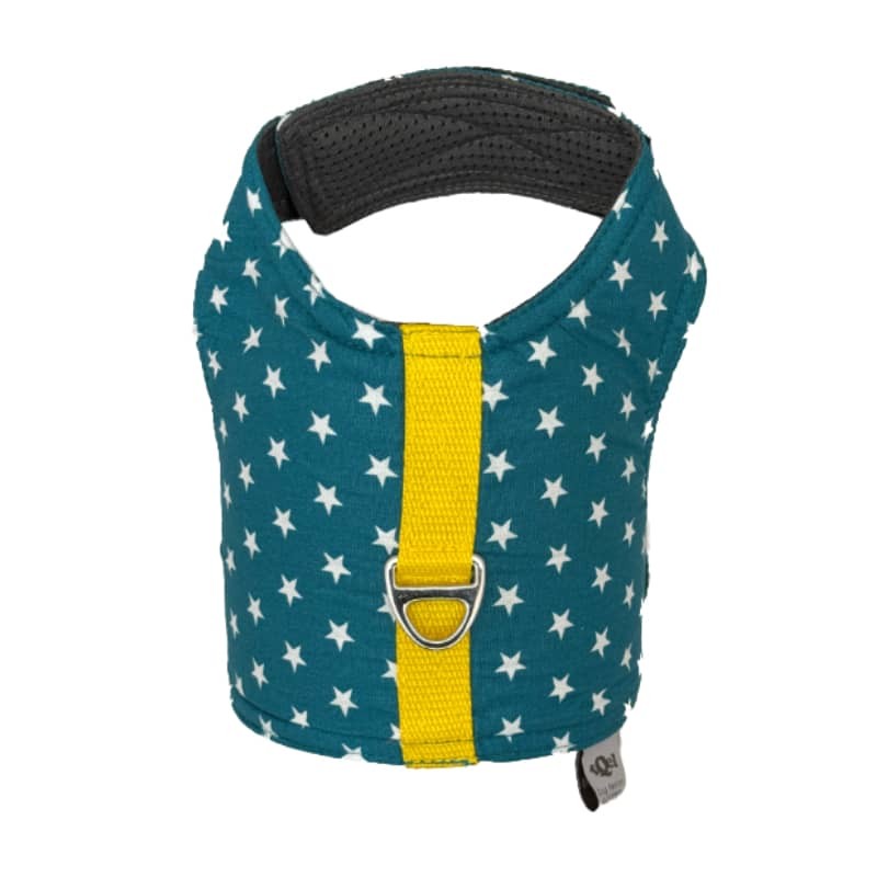 Hundegeschirr Stars Petrol für den Sommer
