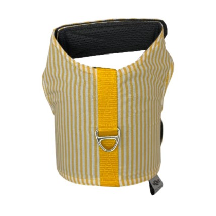 Hundegeschirr Stripes Yellow für den Sommer
