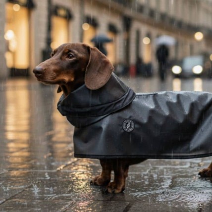 Hunderegenjacken Tintin Zero Black