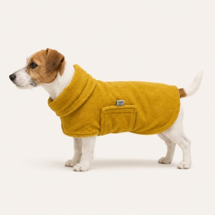 Hundebademantel Spa Mustard