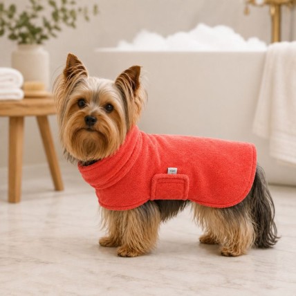 Hundebademantel Spa Coral
