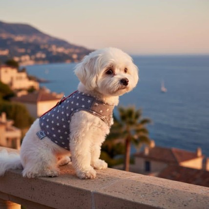 Hundegeschirr Stars Grey für den Sommer