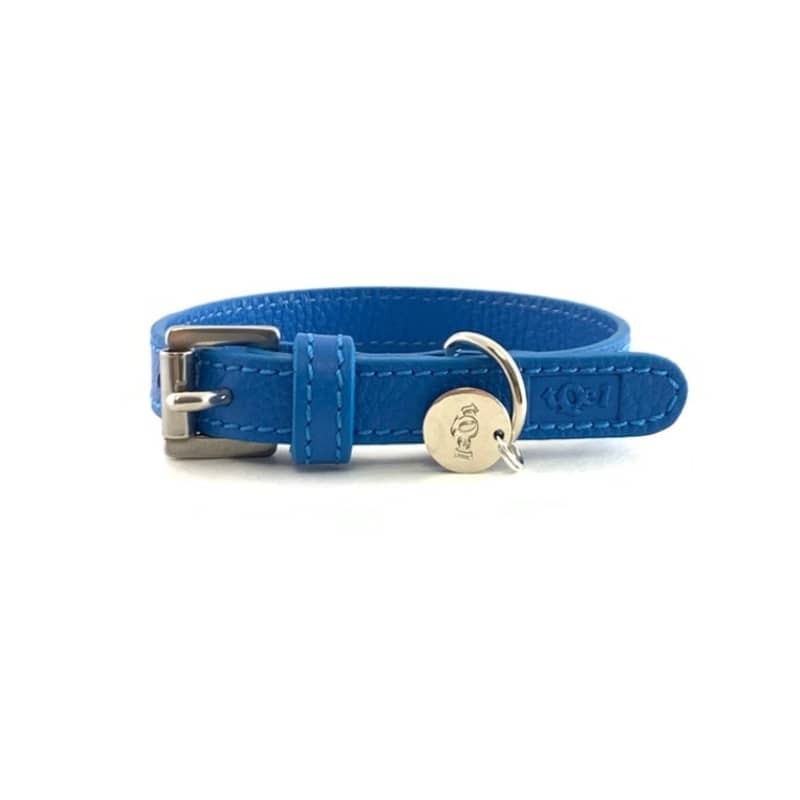 Capri leather dog collar