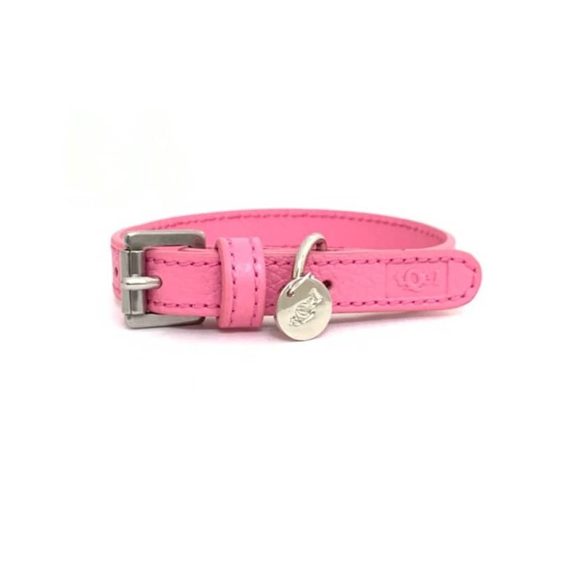 Hundehalsband Rose aus Leder - 1