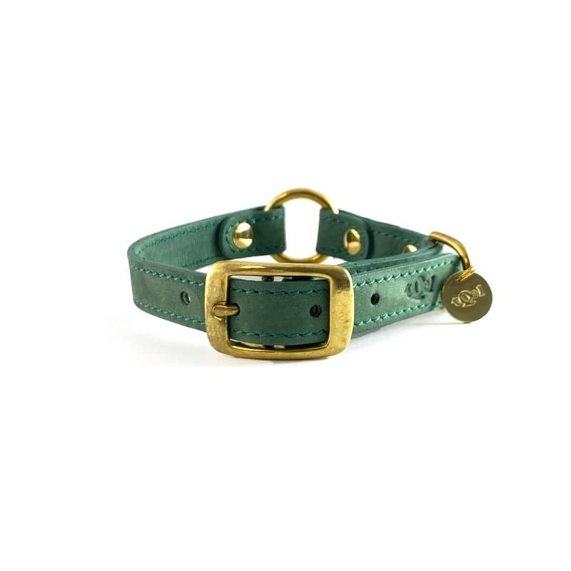 Hundehalsband Forest aus Nubukleder - 1