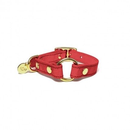 Hundehalsband Cherry aus Nubukleder - 2