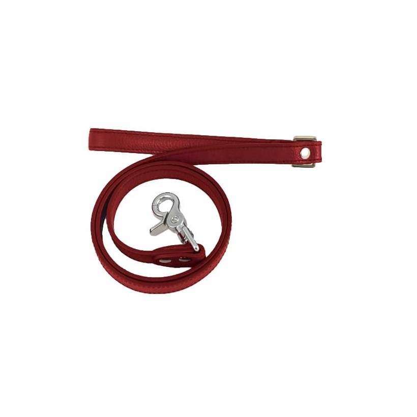 Hundeleine Marsala aus Leder - 1