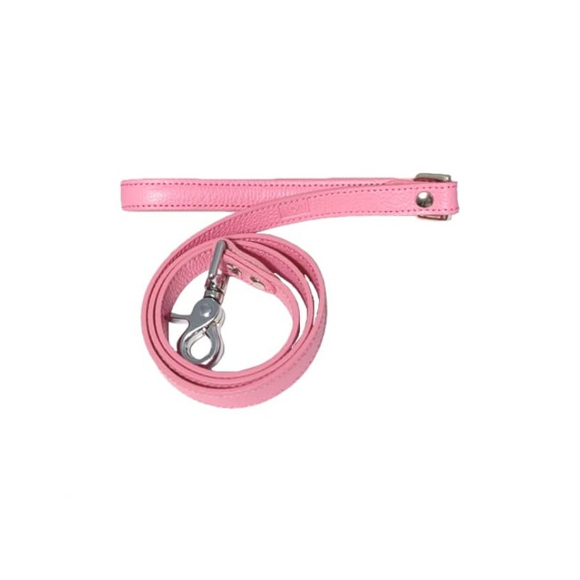 Hundeleine Rose aus Leder - 1