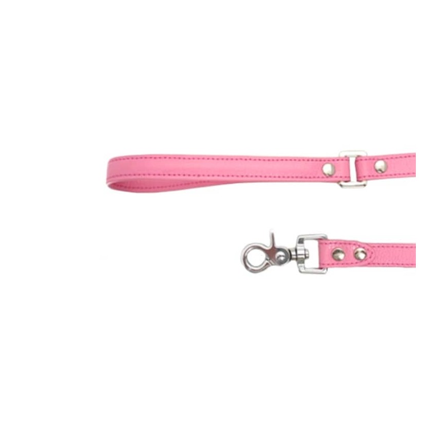 Hundeleine Rose aus Leder - 2