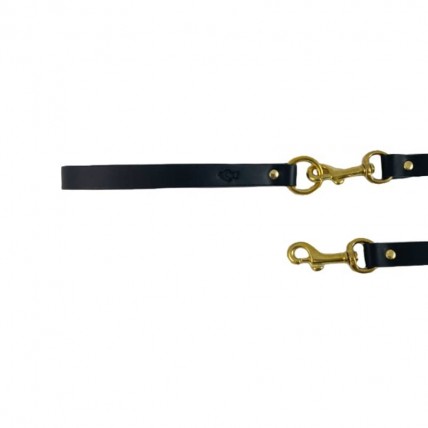 Hundeleine Galant Black aus Nubukleder - 2