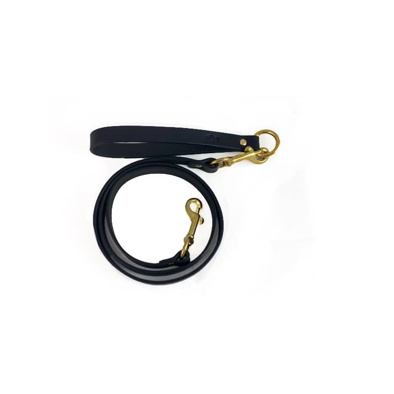 Hundeleine Galant Black aus Nubukleder - 1