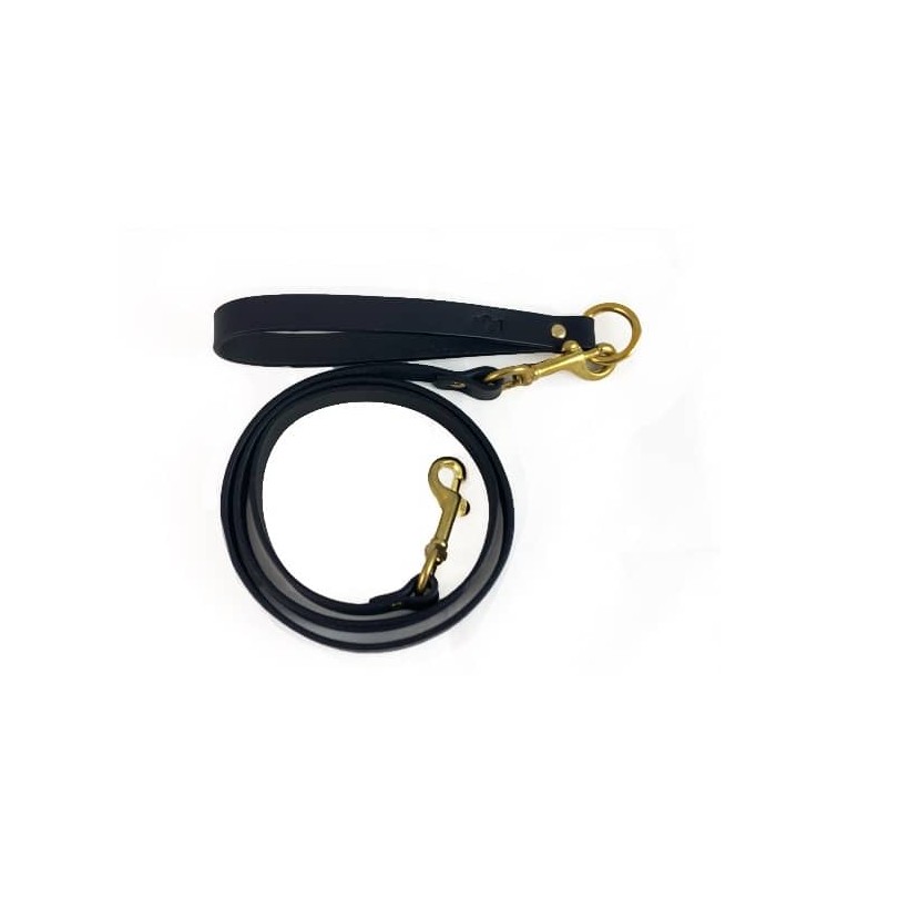 Hundeleine Galant Black aus Nubukleder - 1