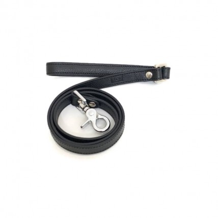 Hundeleine Noir aus Leder - 1