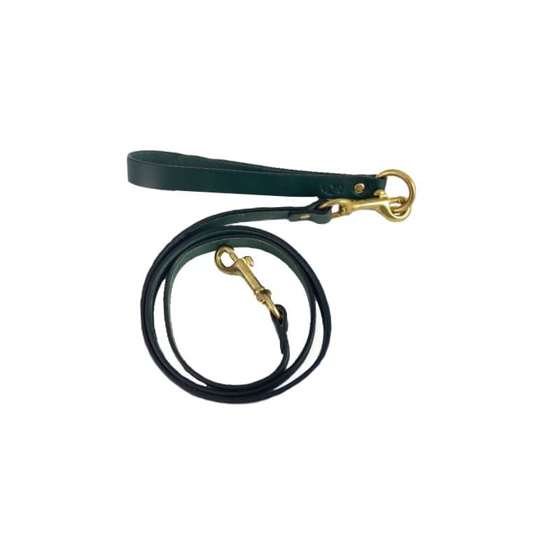 Hundeleine Galant Green aus Nubukleder - 1