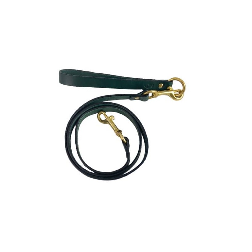 Hundeleine Galant Green aus Nubukleder - 1