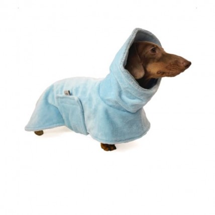 Spa Blue dog bathrobe