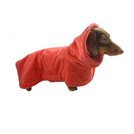 Spa Coral dog bathrobe