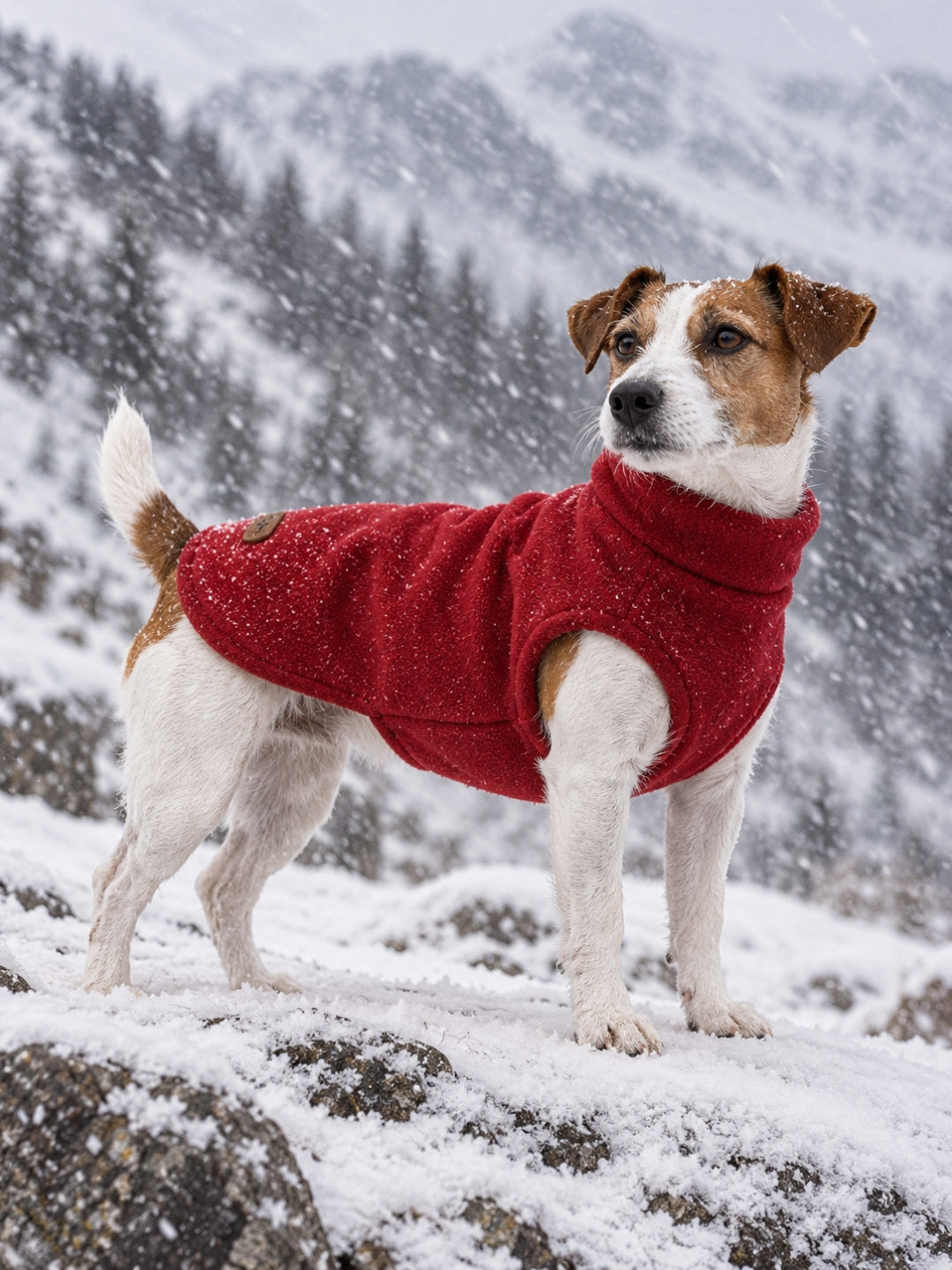 Fleece-Mantel Alaska Dark Red