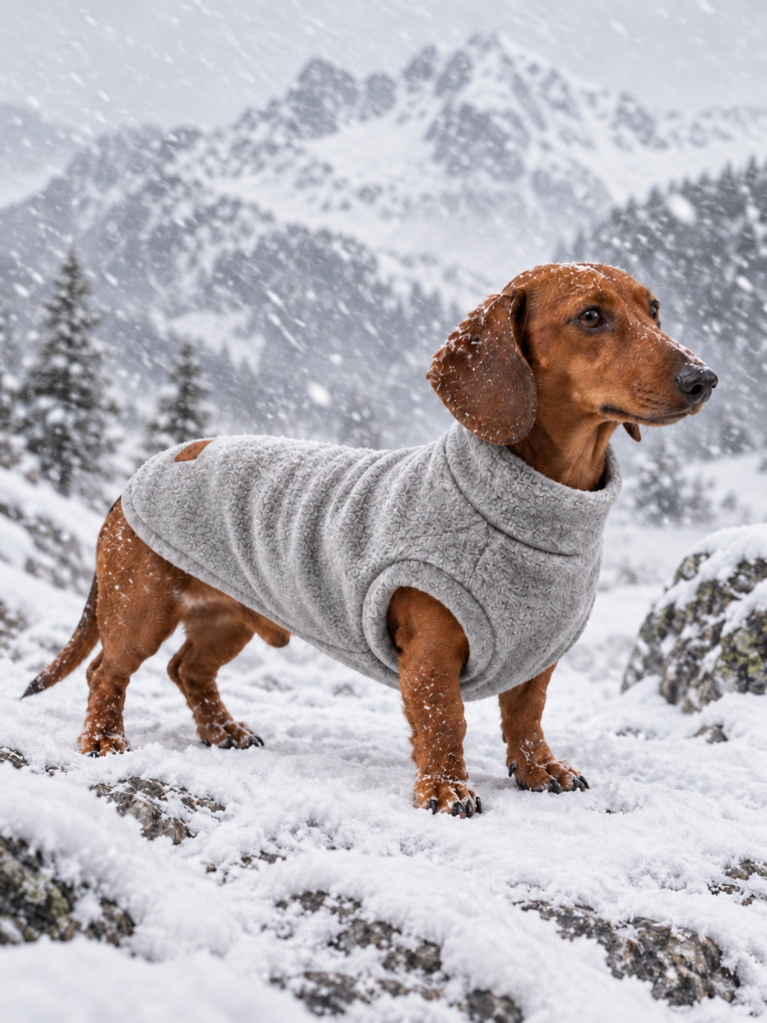 Fleece-Mantel Alaska Grey