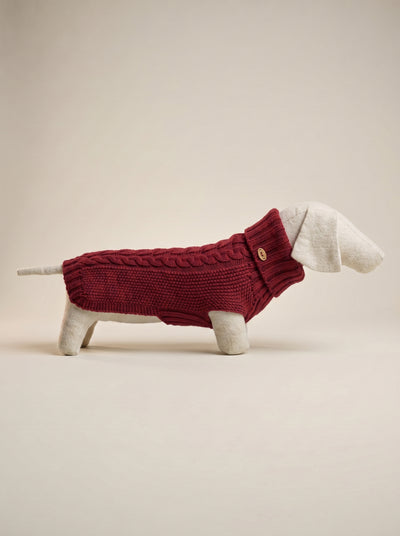 James Burgundy Merino Jumper