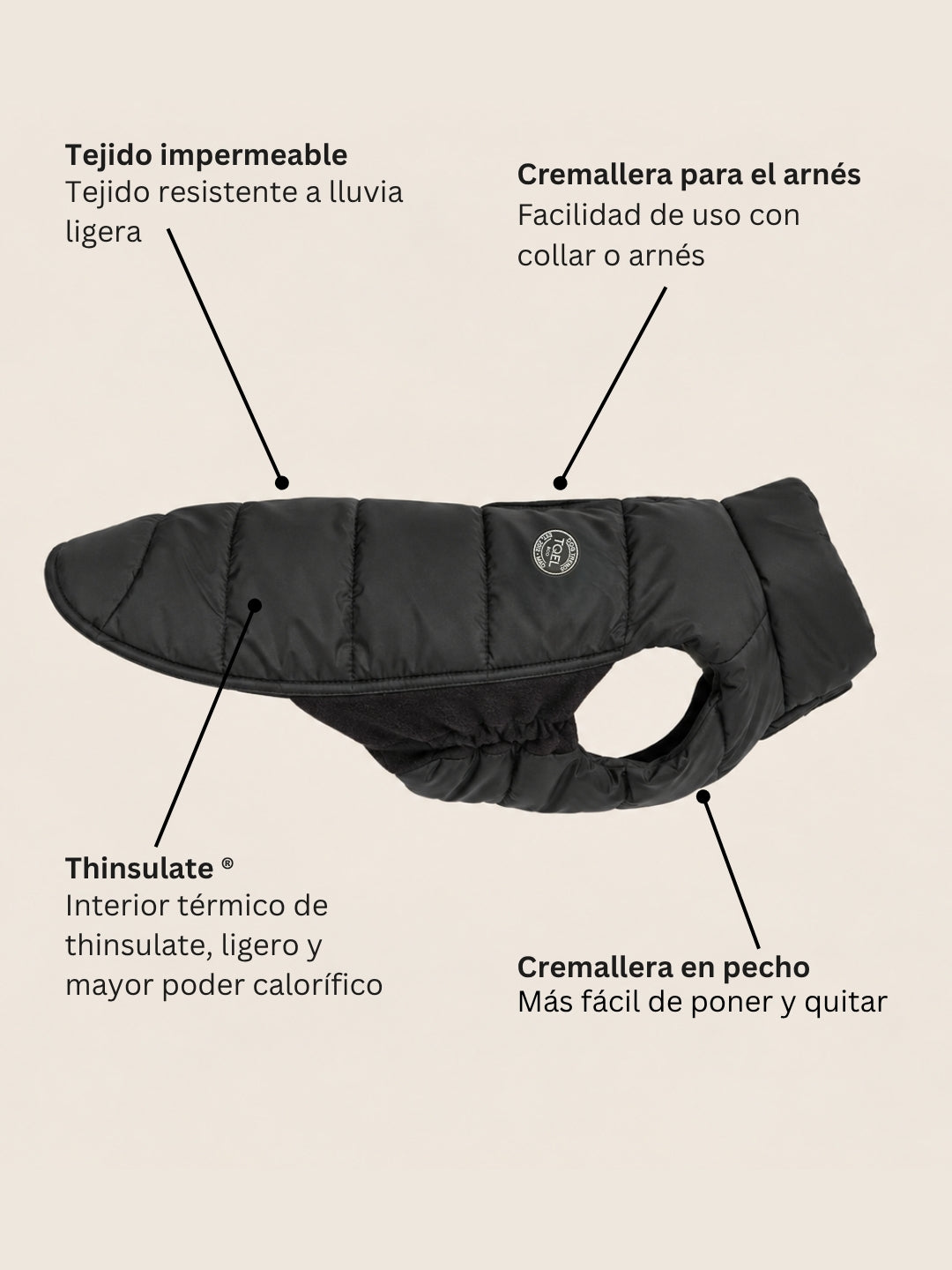 Artic-Daunenjacke Black