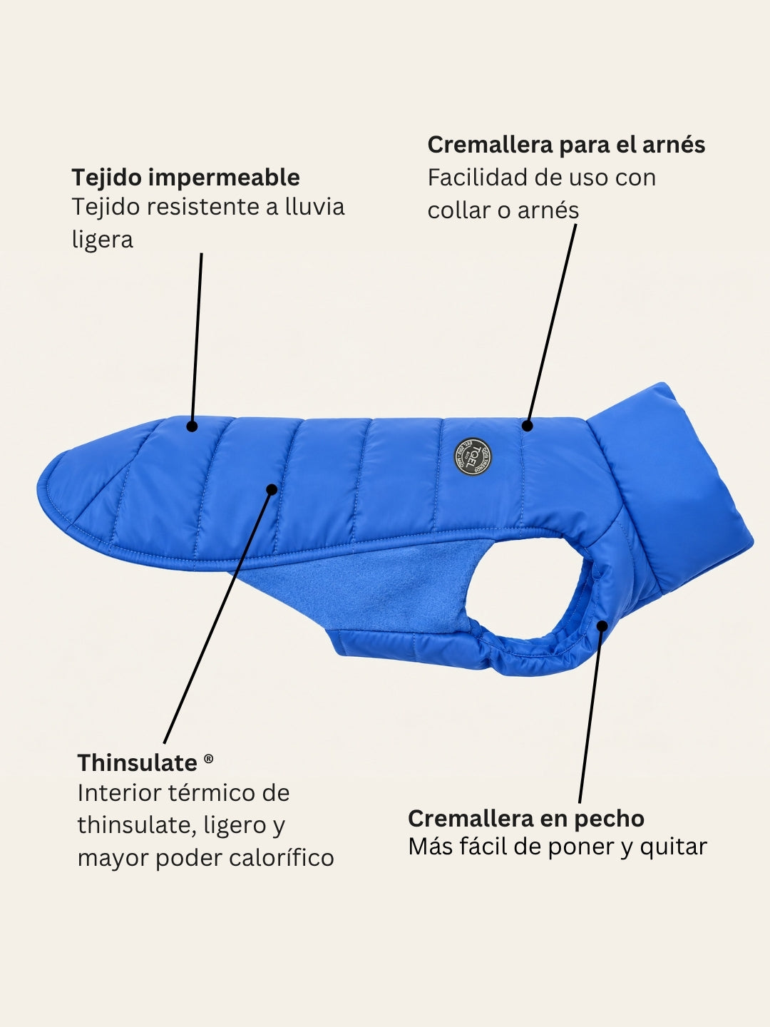 Artic-Daunenjacke Blue