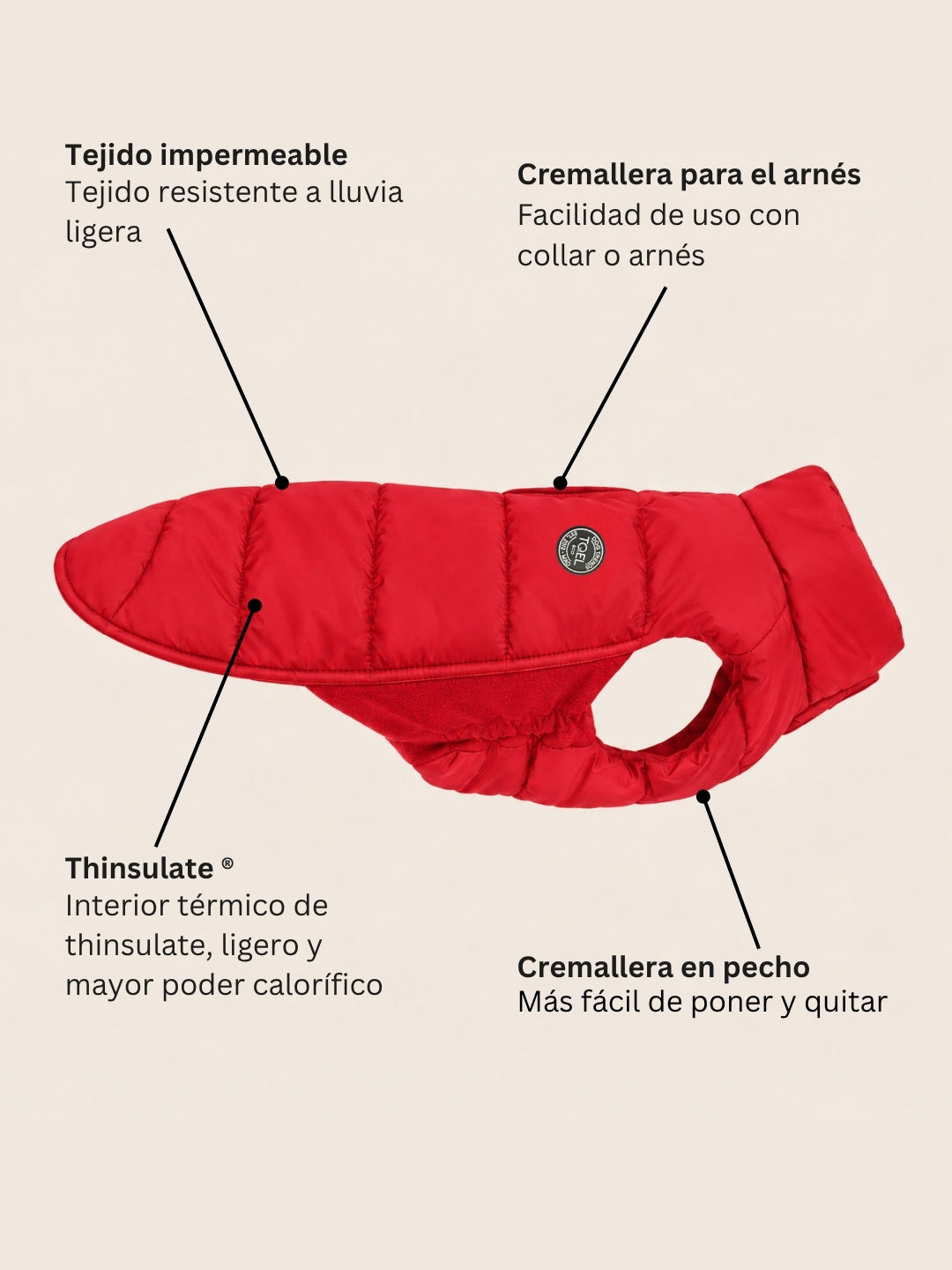 Artic-Daunenjacke Red