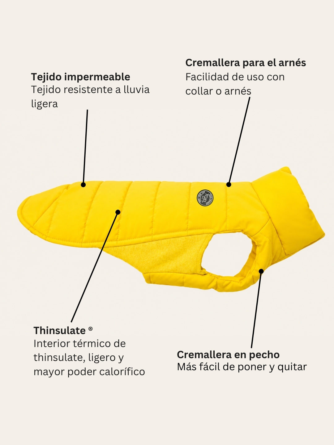 Artic-Daunenjacke Yellow
