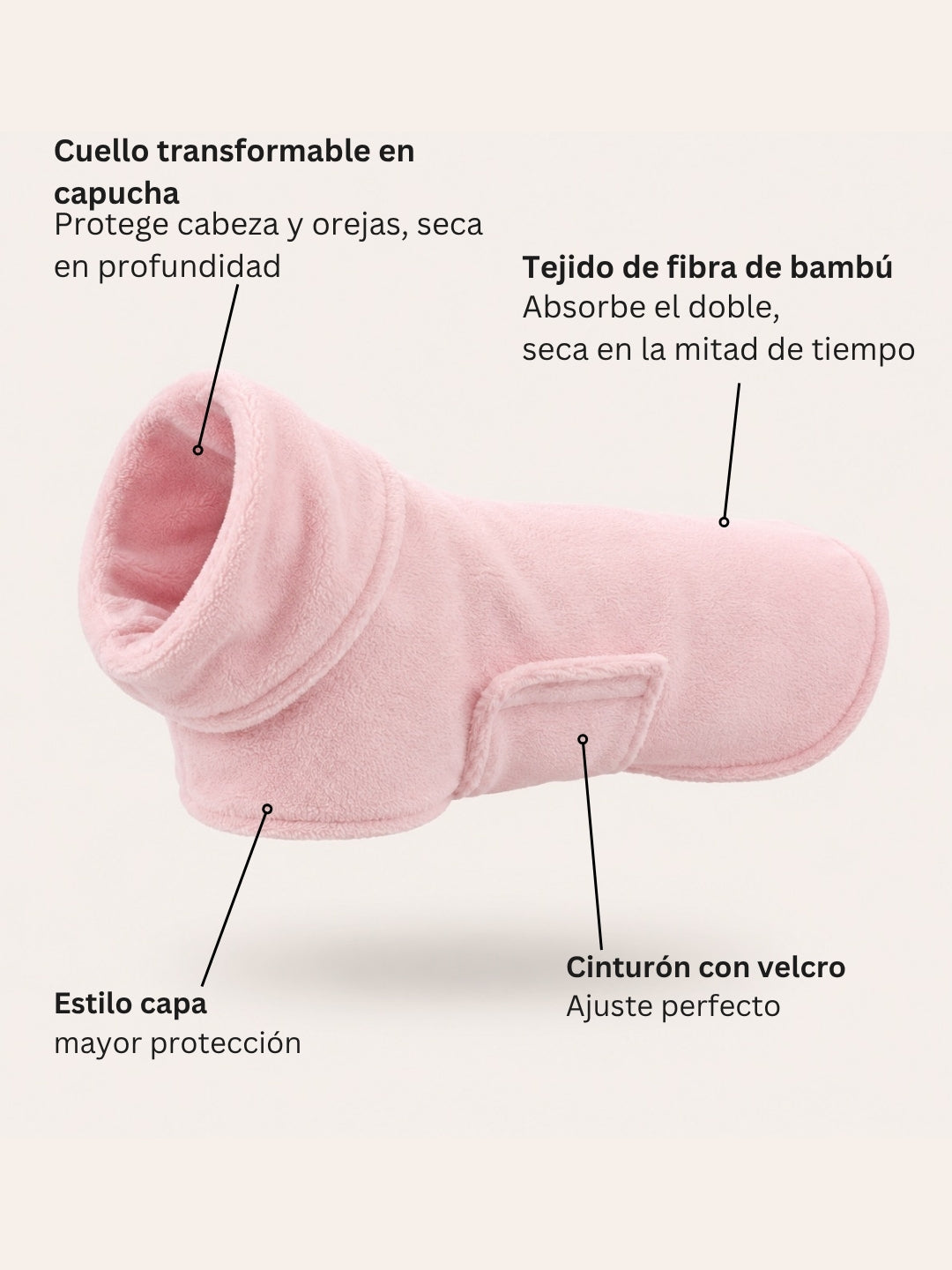 Bademantel Spa Pink